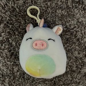 Unicorn Pig Squishmallow Keychain